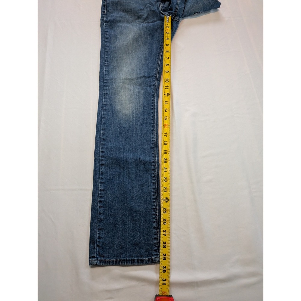 Levis 525 Perfect Waist Straight Leg Jeans Medium Wash Blue Size 4M W27 L32 - Picture 7 of 13